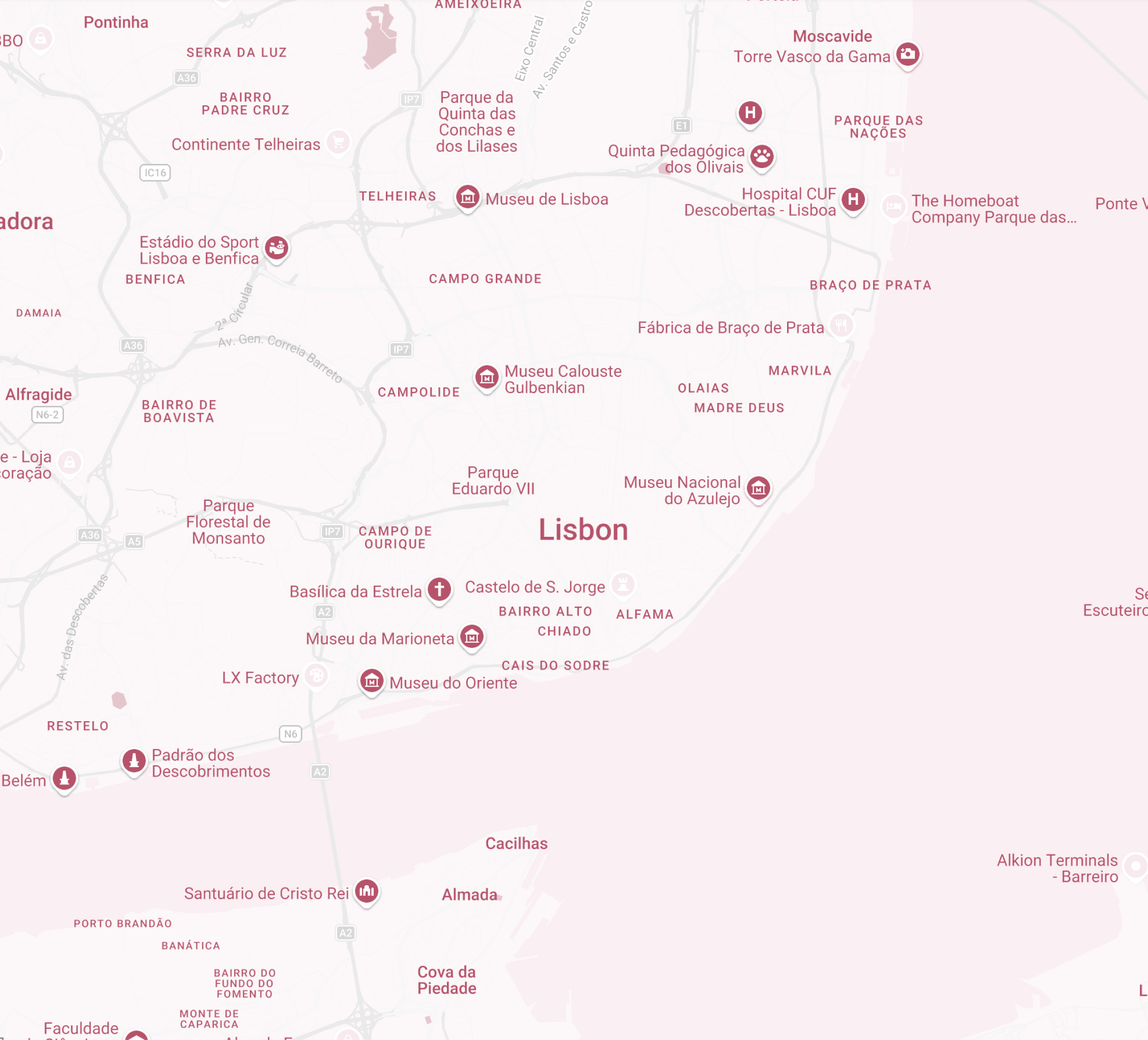 Mapa — Lisboa